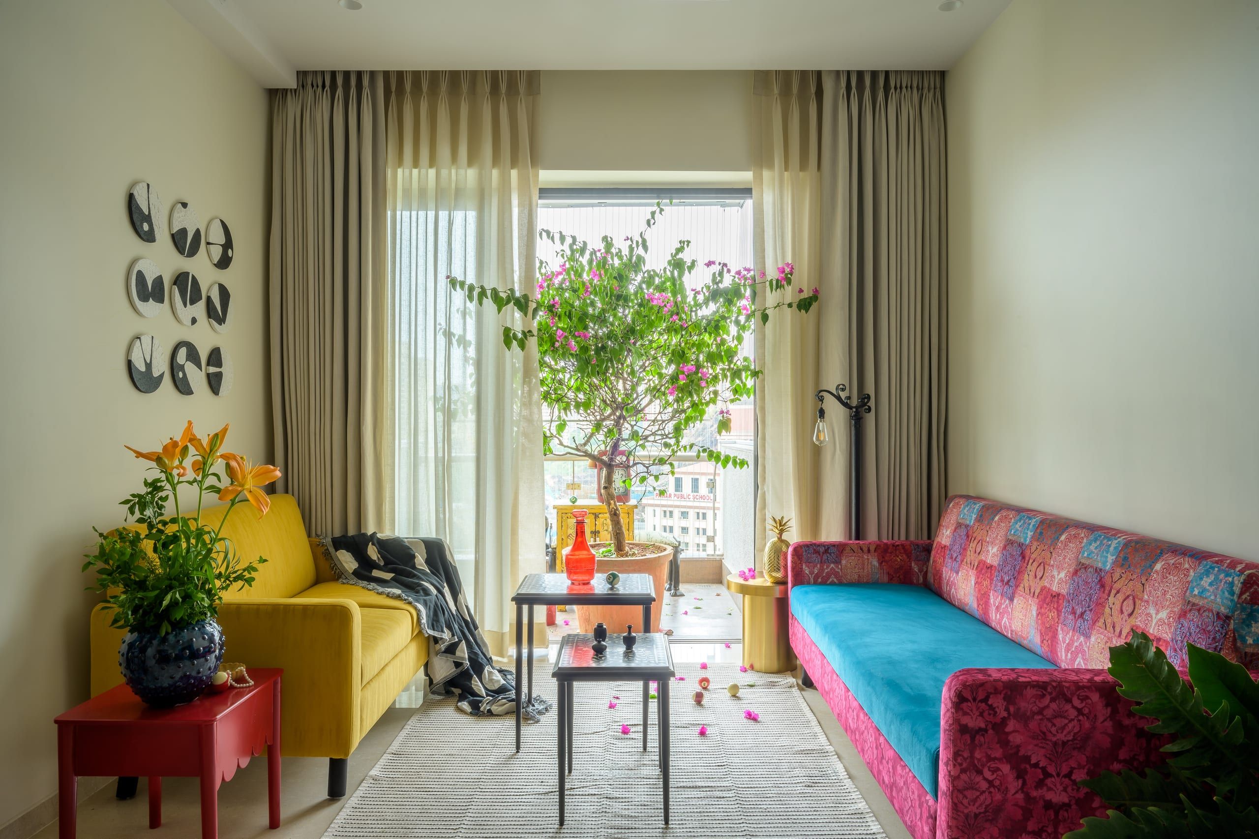 Indradhanush — 3BHK vibrant interior design, Powai